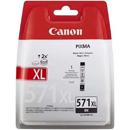 Canon Μελάνι Inkjet CLI-571BK XL Black (Blister Pack) (0331C004) (CAN-CLI571BKXLBLP)-CAN-CLI571BKXLBLP