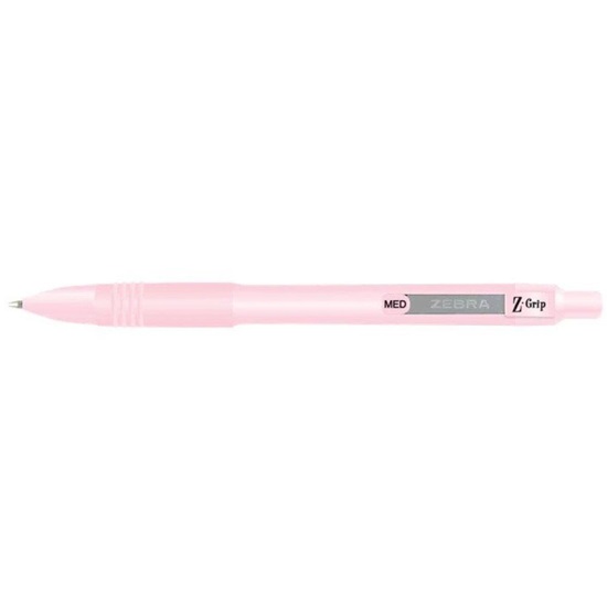 Zebra Στυλό Ballpoint Pastel Pink 1.0mm με Μπλε Μελάνι Z-Grip Smooth (ZB-91807) (ZEB91807)-ZEB91807