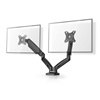 Nedis Desk Monitor Mount Gas Spring for 2 Screens 15 - 32" (MMDOSGS110BK) (NEDMMDOSGS110BK)-NEDMMDOSGS110BK