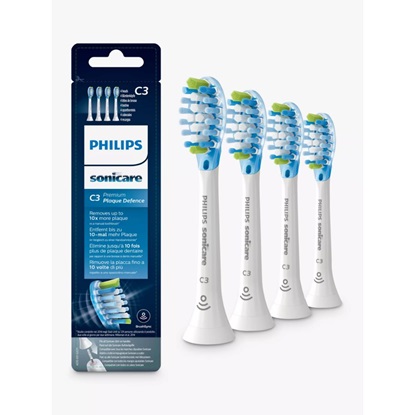 Philips Sonicare C3 Premium Plaque Defence Ανταλλακτικές Κεφαλές για Ηλεκτρική Οδοντόβουρτσα HX9044/17 4τμχ (HX9044/17) (PHIHX9044.17)-PHIHX9044.17