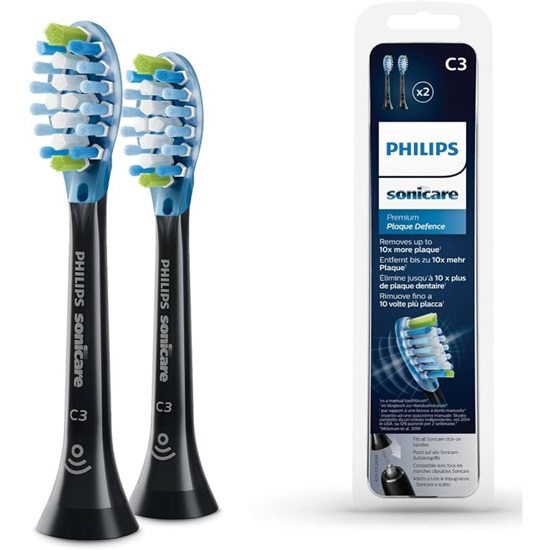 Philips Sonicare C3 Premium Plaque Defence Standard Ανταλλακτικές Κεφαλές για Ηλεκτρική Οδοντόβουρτσα HX9042/33 2τμχ (HX9042/33) (PHIHX9042.33)-PHIHX9042.33