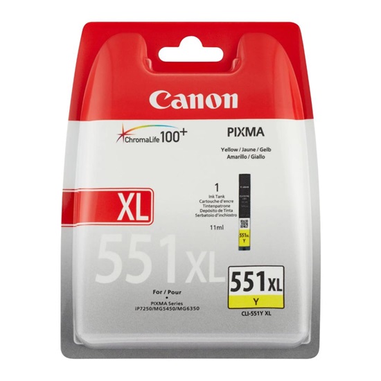 Canon Μελάνι Inkjet CLI-551YXL Yellow Blister Pack (6446B004) (CAN-CLI551YXLBLP)-CAN-CLI551YXLBLP