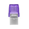 Kingston DataTraveler MicroDuo 3C 64GB USB 3.1 Stick Purple (DTDUO3CG3/64GB) (KINDTDUO3CG3-64GB)-KINDTDUO3CG3-64GB