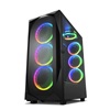 Sharkoon REV300 Gaming Full Tower Κουτί Υπολογιστή με Πλαϊνό Παράθυρο και RGB Φωτισμό Μαύρο (REV300BRGB) (SHRREV300BRGB)-SHRREV300BRGB