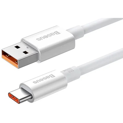 Baseus Superior USB 2.0 Cable USB-C male - USB-A male 100W Λευκό 1m  (P10320102214-01) (BASP10320102214-01)-BASP10320102214-01