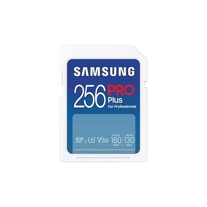 Samsung Pro Plus SDXC 256GB Class 3 U3 V30 UHS-I (MB-SD256S/EU) (SAMMB-SD256S-EU)-SAMMB-SD256S-EU