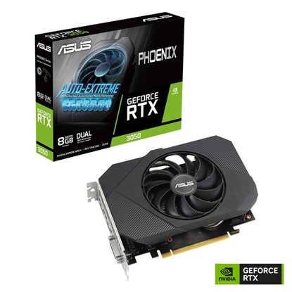 Asus GeForce RTX 3050 8GB GDDR6 Phoenix V2 (90YV0GH8-M0NA00) (ASU90YV0GH8-M0NA00)-ASU90YV0GH8-M0NA00