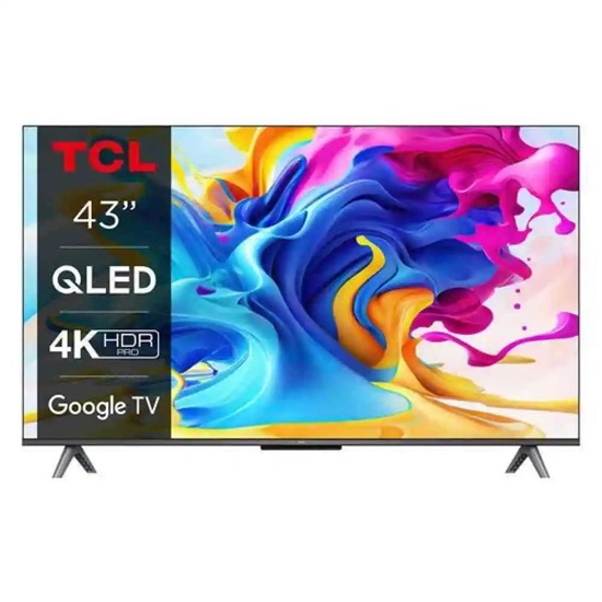 TCL Smart TV 43" 4K UHD QLED  HDR 2023 (43C645) (TCL43C645)-TCL43C645