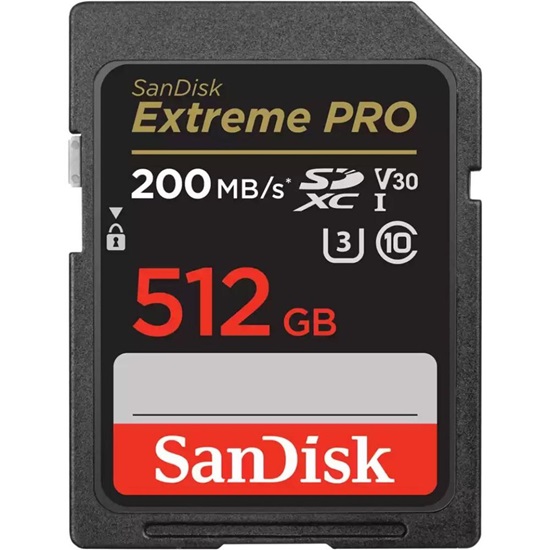 Sandisk Extreme Pro SDXC UHS-I 512GB (SDSDXXD-512G-GN4IN) (SANSDSDXXD-512G-GN4IN)-SANSDSDXXD-512G-GN4IN