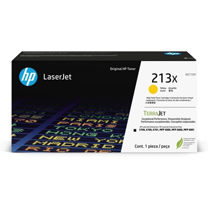 HP 213X Toner Laser Yellow (W2132X) (HPW2132X)-HPW2132X