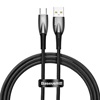 Baseus USB Cable For USB-C Glimmer Series, 100w, 1m Black (CADH000401) (BASCADH000401)-BASCADH000401