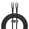 Baseus USB-C Cable For USB-C Glimmer Series, 100w, 2m Black (CADH000801) (BASCADH000801)-BASCADH000801