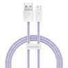 Baseus USB cable for Lightning Dynamic 2 Series, 2.4A, 1m (purple) (CALD040005) (BASCALD040005)-BASCALD040005