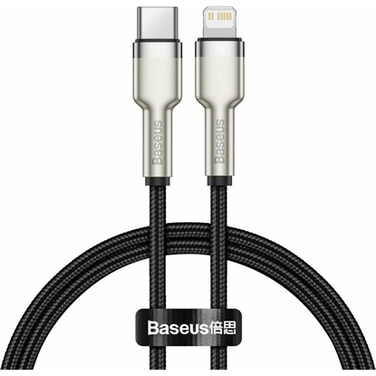 Baseus USB-C Cable For Lightning Cafule, Pd, 20w, 0,25m Black (CATLJK-01) (BASCATLJK-01)-BASCATLJK-01