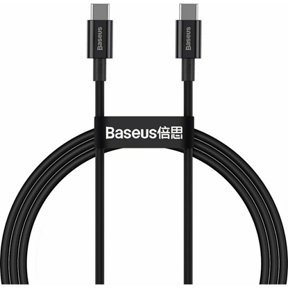 Baseus Superior Series Cable USB-C to USB-C, 100W, 1m (black) (CATYS-B01) (BASCATYS-B01)-BASCATYS-B01