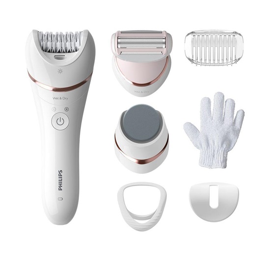 Philips Wet & Dry Series 8000 Σετ Αποτρίχωσης Epilator για Σώμα (BRE730/10) (PHIBRE730-10)-PHIBRE730-10