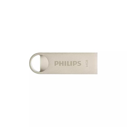 Philips Moon 64GB USB 2.0 Stick Ασημί (FM64FD160B/00) (PHIFM64FD160B-00)-PHIFM64FD160B-00