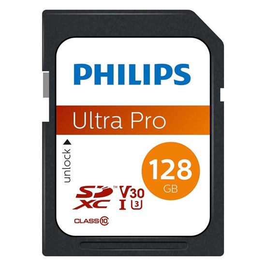 Philips SDXC 128GB Class 10 U3 V30 A1 UHS-I με αντάπτορα (FM12SD65B/00) (PHIFM12SD65B-00)-PHIFM12SD65B-00