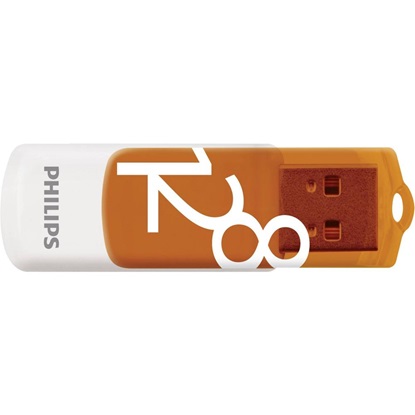 Philips Vivid 128GB USB 2.0 Stick Πορτοκαλί (FM12FD05B/00) (PHIFM12FD05B-00)-PHIFM12FD05B-00