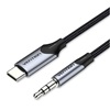 VENTION Type-C Male to 3.5mm Male Cable 1M Gray Aluminum Alloy Type (BGKHF) (VENBGKHF)-VENBGKHF