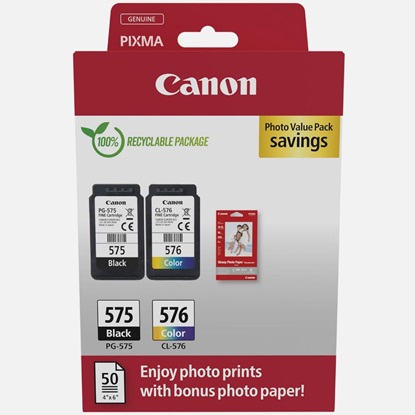 Canon Μελάνι Inkjet PG-575/CL-576 Ph.Value Pack (5438C004) (CANCL-576PVP)-CANCL-576PVP