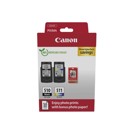 Canon Μελάνι Inkjet PG-510/CL-511 PVP (2970B017) (CANCL-511PVP)-CANCL-511PVP