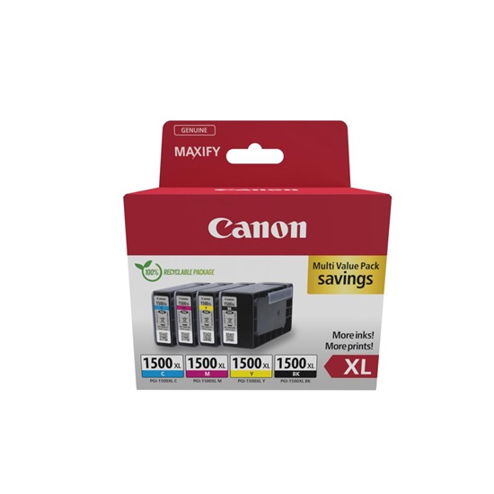 Canon Μελάνι Inkjet PGI-1500XL CMYK Multipack (9182B010) (CANPGI1500XLMP)-CANPGI1500XLMP