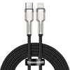 Baseus USB-C cable for Lightning Cafule, PD, 20W, 2m (black) (CATLJK-B01) (BASCATLJK-B01)-BASCATLJK-B01