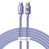 Baseus Crystal Shine cable USB-C to USB-C, 100W, 2m (purple) (CAJY000705) (BASCAJY000705)-BASCAJY000705