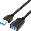 VENTION USB 3.0 Extension Cable 2M Black (VAS-A45-B200) (VENVAS-A45-B200)-VENVAS-A45-B200