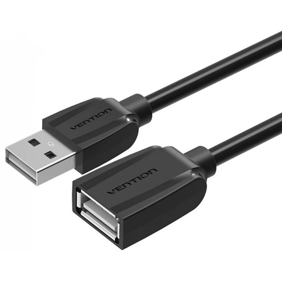 VENTION USB 2.0 Extension Cable 5M Black (VAS-A44-B500) (VENVAS-A44-B500)-VENVAS-A44-B500