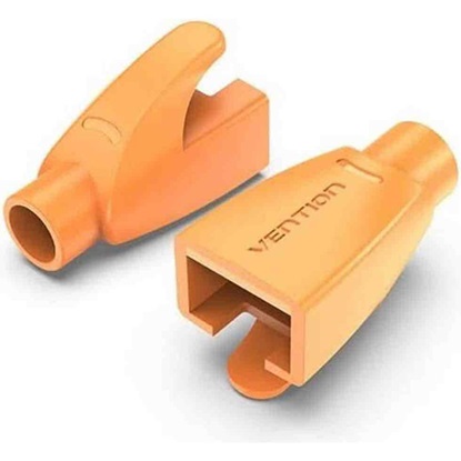 VENTION RJ45 Strain Relief Boots Orange PVC Type 100-Pack (IODO0-100) (VENIODO0-100)-VENIODO0-100