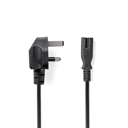 Nedis UK Power Cable (CEGL11140BK20) (NEDCEGL11140BK20)-NEDCEGL11140BK20