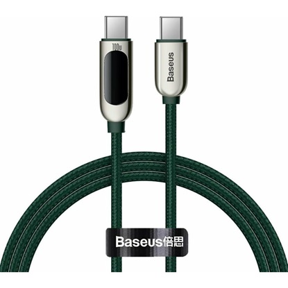 Baseus Display Cable USB-C to USB-C 100W 1m green (CATSK-B06) (BASCATSK-B06)-BASCATSK-B06