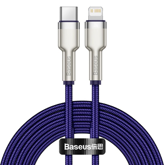 Baseus Cafule Series USB-C cable for Lightning 20W 2m purple (CATLJK-B05) (BASCATLJK-B05)-BASCATLJK-B05