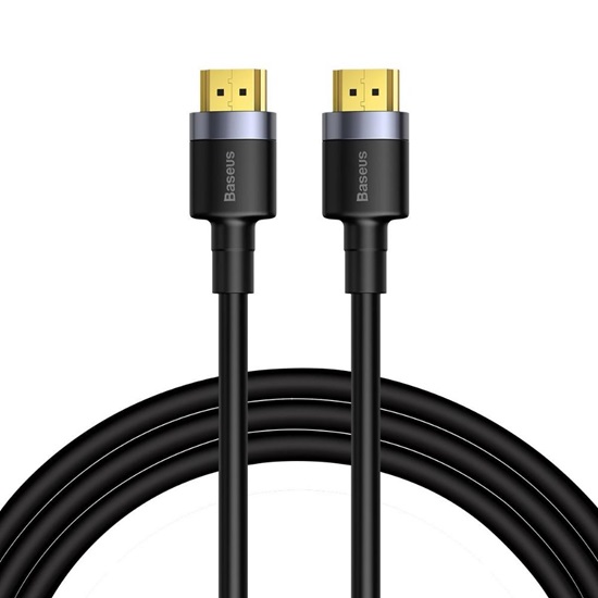Baseus Cafule 4KHDMI Male To 4KHDMI Male Adapter Cable 3m Black (CADKLF-G01) (BASCADKLF-G01)-BASCADKLF-G01