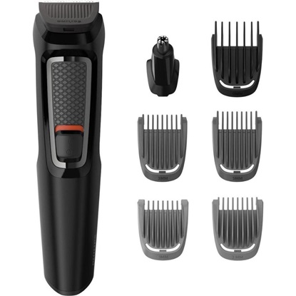 Philips Multigroom Series 3000 7 in 1 Σετ Επαναφορτιζόμενης Κουρευτικής Μηχανής Μαύρο (MG3720/15) (PHIMG3720-15)-PHIMG3720-15