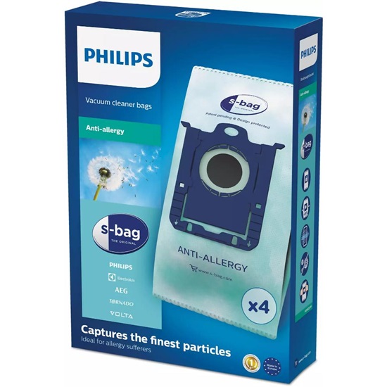Philips Σακούλες Σκούπας 4τμχ Συμβατή με Σκούπα Philips (FC8022/04) (PHIFC8022-04)-PHIFC8022-04