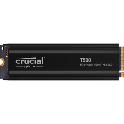 Crucial SSD T500 1TB PCie 4.0  NVMe w/Heatsink (CT1000T500SSD5) (CRUCT1000T500SSD5)-CRUCT1000T500SSD5