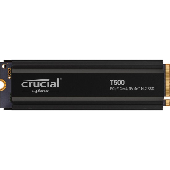 Crucial SSD T500 2TB PCie 4.0  NVMe w/Heatsink (CT2000T500SSD5) (CRUCT2000T500SSD5)-CRUCT2000T500SSD5