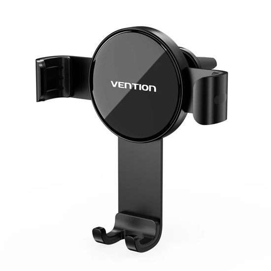 VENTION Auto-Clamping Car Phone Mount with Duckbill Clip Black Disc Type (KCGB0) (VENKCGB0)-VENKCGB0