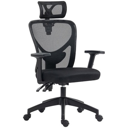 Vinsetto Εργονομική Καρέκλα Γραφείου Μαύρο 66x61x106-116cm (921-404V01BK) (VIN921-404V01BK)-VIN921-404V01BK