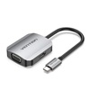 VENTION Type-C to HDMI/VGA Converter 0.15M Gray Aluminum Alloy Type (TDIHB) (VENTDIHB)-VENTDIHB