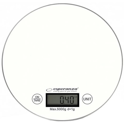 Esperanza EKS003 Ψηφιακή Ζυγαριά Κουζίνας 1gr/5kg White (EKS003W) (ESPEKS003W)-ESPEKS003W