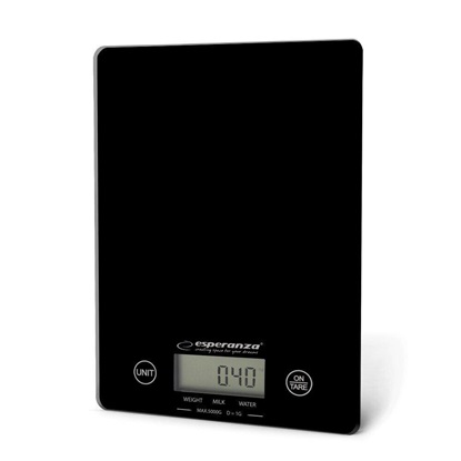 Esperanza Ψηφιακή Ζυγαριά Κουζίνας 1gr/5kg Black (EKS002K) (ESPEKS002K)-ESPEKS002K