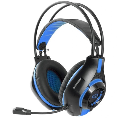 Esperanza Deathstrike Over Ear Gaming Headset με σύνδεση 3.5mm Μπλε (EGH420B) (ESPEGH420B)-ESPEGH420B
