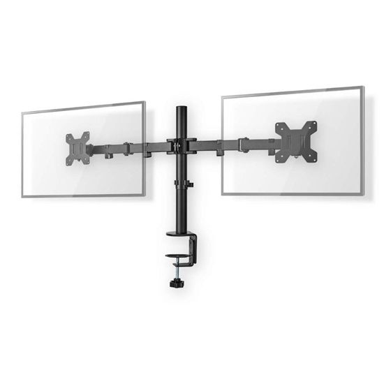 Nedis Desk Monitor Mount  for 2 Screens 15'' - 32'' (NEDMMDOS110BK)-NEDMMDOS110BK