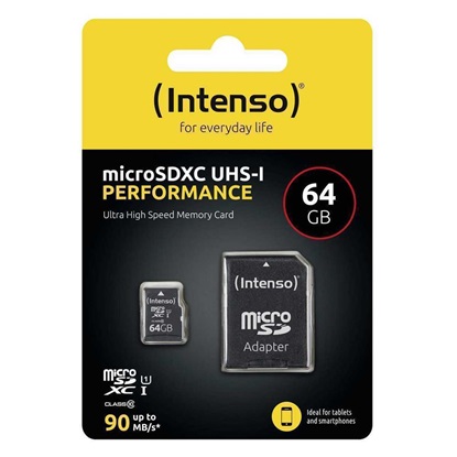 Intenso microSD-Card Class10 UHS-I 64GB (3424490) (NSO3424490)-NSO3424490