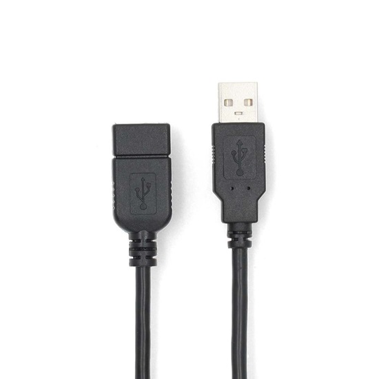 Nedis USB 2.0 Cable USB-A Male to USB-A Female 3m (CCGL60010BK30) (NEDCCGL60010BK30)-NEDCCGL60010BK30