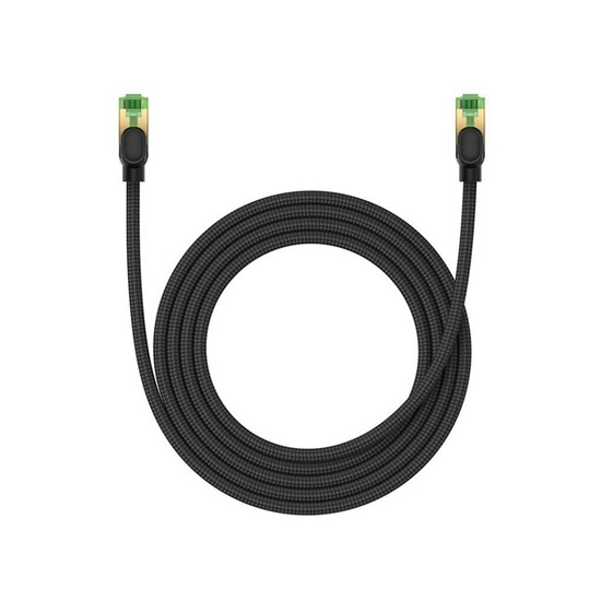 Baseus Καλώδιο Δικτύου Ethernet RJ45 Cat.8 με Πλεκτό Περίβλημα 40Gbps 2m Μαύρο (B0013320C111-03) (BASB0013320C111-03)-BASB0013320C111-03